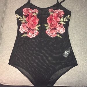 Fashion nova see through mesh body suit!